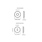 Kit Roseta Avulsa P/ Fechadura Interna Imab Preta Preto Redon