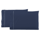 Kit Roupa De Cama Casal 3 Peças 400 Fios Toque Suave Azul