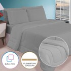 Kit Roupa De Cama Casal Com Cobre Leito Fino De Verão 3 Peças