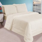Kit Roupa De Cama Casal Com Cobre Leito Fino De Verão 3 Peças
