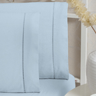 Kit Roupa De Cama Solteiro 2 Peças 200 Fios 100% Algodão Azul