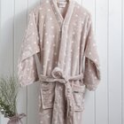 Kit Roupão P + Manta Plush King Peluciado Kacyumara Ball Rose