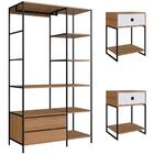 Kit Roupeiro E 02 Mesas Cabeceira Industrial 1025x1026 Pp