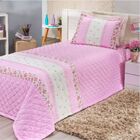 Kit Ruby 5 Pçs Decoração Para Quarto De Menina = Cortina Malh