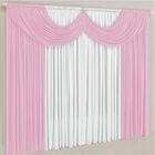 Kit Ruby 5 Pçs Decoração Para Quarto De Menina = Cortina Malh