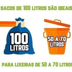 Kit Saco De Lixo 100un 100l E 100un 40l Preto Reforçado