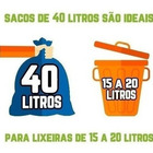 Kit Saco De Lixo 100un 100l E 100un 40l Preto Reforçado