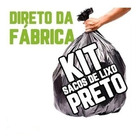 Kit Saco De Lixo 20 + 40 Lts Reforçado Preto Preto