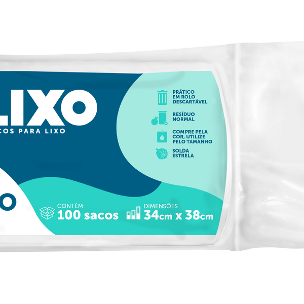 Kit Saco De Lixo P/ Cesto Pia/banheiro - Branco C/ 100un (20