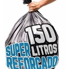 Kit Saco Lixo 100l + 150l C/ 100 Un Cd Preto Super Reforçado