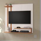 Kit Sala Com Painel Para Tv Smart Plus Off White/nature E Apa