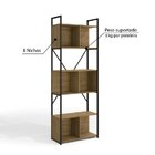 Kit Sala De Estar Industrial Com Rack E Estante Kappesberg Fr