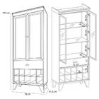 Kit Sala De Jantar Buffet Sinfonia Com Espelho E Cristaleira