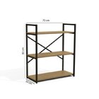 Kit Sala De Jantar Industrial Com Mesa/bancos/nichos/estantes