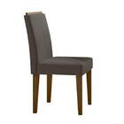 Kit Sala Jantar 1,60m X 0,90m 6 Cad Imbuia/off White/cinza