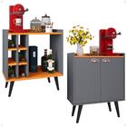 Kit Sala Jantar Cozinha Aparador Adega Nicho Buffet Linea 2 P