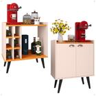 Kit Sala Jantar Cozinha Aparador Adega Nicho Buffet Linea 2 P