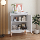 Kit Sala Painel Tv Até 48 Polegada Aparador Buffet Retrô 2 Po