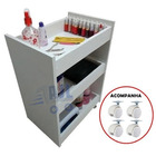 Kit Salão De Manicure Expositor Prateleira /carrinho Auxiliar