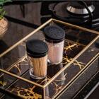 Kit Saleiro E Paliteiro Preto