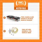 Kit - Sanduicheira 2 Prensas Gigante Gás Pr-952g + Kit Gás -