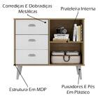 Kit Sapateira 2 Portas E Comoda 3 Gavetas Avela Branco Hec