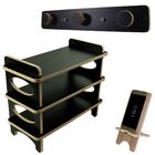 Kit Sapateira Banco Cabideiro Porta Chave Boné E Bolsas