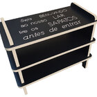 Kit Sapateira Banco Com Cabideiro Porta-chave E Sup Celular