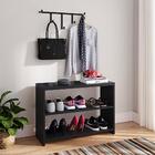 Kit Sapateira Organizadora Calçados Banqueta Cabideiro Pendur