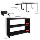 Kit Sapateira Organizadora Calçados Banqueta Cabideiro Pendur