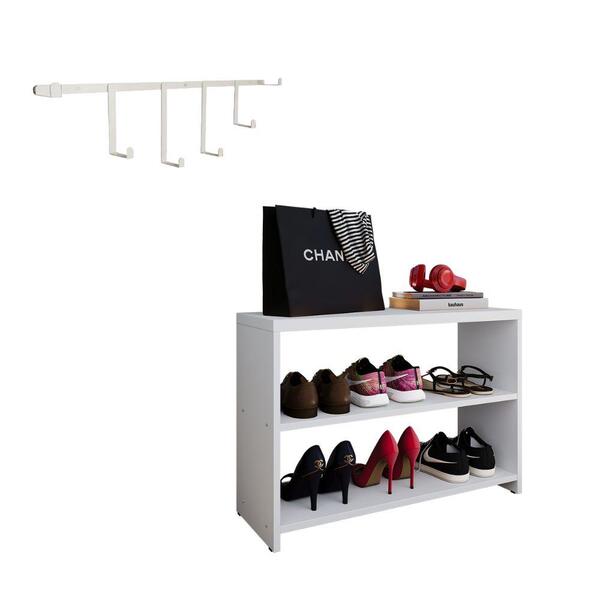 Kit Sapateira Organizadora Pequena Prateleira Sapatos Safira