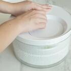 Kit Secador De Saladas 5,5l E Organizador Cortador De Rolos D