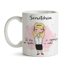 Kit Secretária Feminino Caneca Almofada E Agenda Cabelo:loiro
