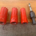 Kit Serra Copo Aço Rápído Bimetal 19 22 25 + Adaptador Lotus