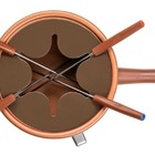 Kit Serviço Fondue Antiaderente Chocolate 7 Peças Forma Inox