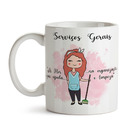 Kit Serviços Gerais Feminino Caneca E Agenda - Ruivo