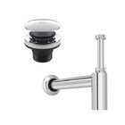 Kit Sifão Banheiro E Válvula Click Cromado Deca