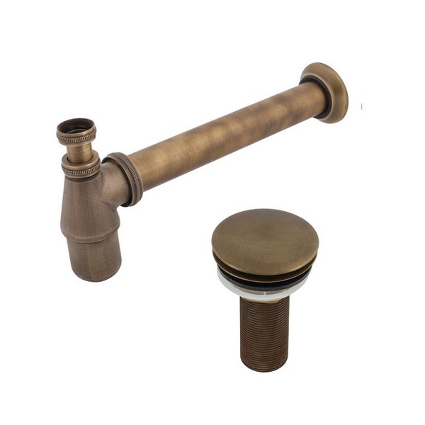 Kit Sifão Banheiro E Válvula Click Ouro Velho Fani