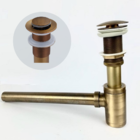 Kit Sifão C/ Válvula Click Bronze Antigo Pia/cuba/lavabo