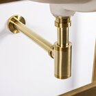 Kit Sifão com Válvula Click para Pias, Lavabos e Cubas Dourad