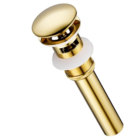 Kit Sifão com Válvula Click para Pias, Lavabos e Cubas Dourad