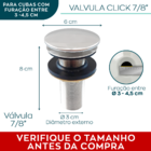 Kit Sifão Flexível Sanfonado Universal Lavatório E Válvula Cl