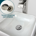 Kit Sifão Flexível Sanfonado Universal Lavatório E Válvula Cl