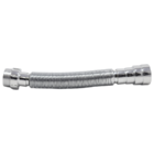 Kit Sifão Sanfonado Cromado + Engate Flexivel Trançado 40 Cm