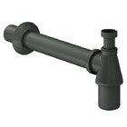 Kit Sifão Válvula E Mangueira Flexível Grafite Brilho Fani