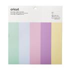 Kit Smart Papel Cartolina Cores Pastéis - Cricut - 33x33cm -