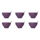 Kit Sobremesa Brinox Coza 12 Peças Roxo Purpura - 99388/4466