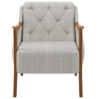 Kit Sofá 02 Lugares Sala Estar 135cm Com Poltrona Coral Pés D