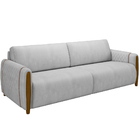 Kit Sofá 02 Lugares Sala Estar 168cm Com 02 Poltronas Flora P