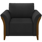 Kit Sofá 03 Lugares 222cm Com 02 Poltronas Stefan Pés Madeira